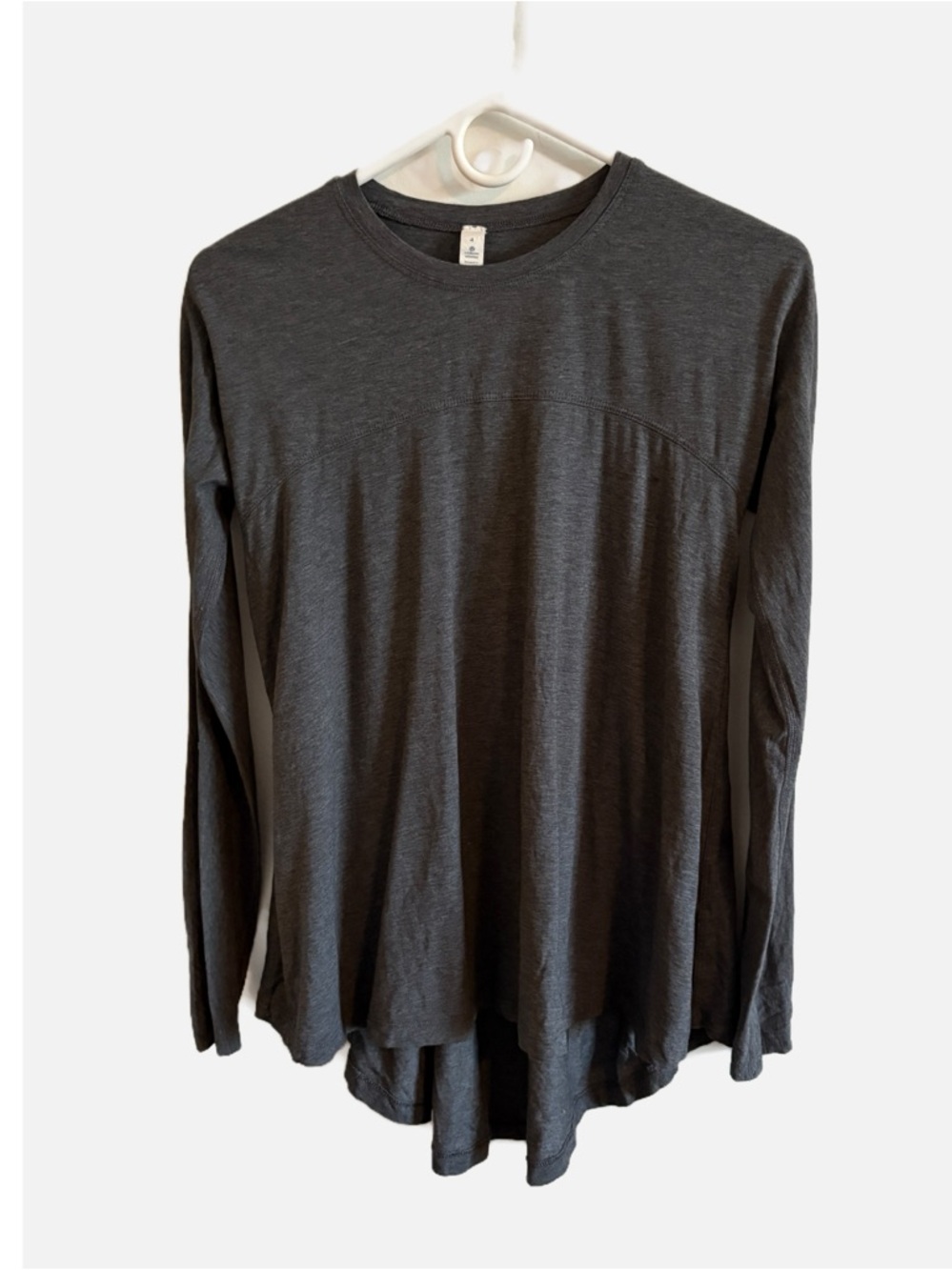 Lululemon Arcadia Long Sleeve Gray‎ Top Womens